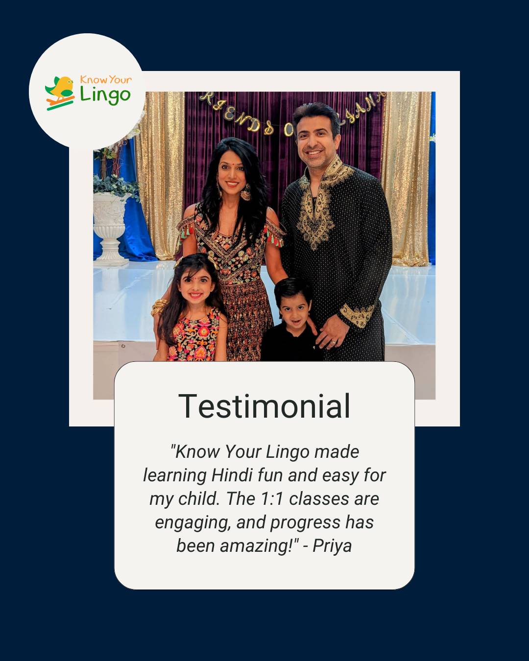 Know Your Lingo testimonials