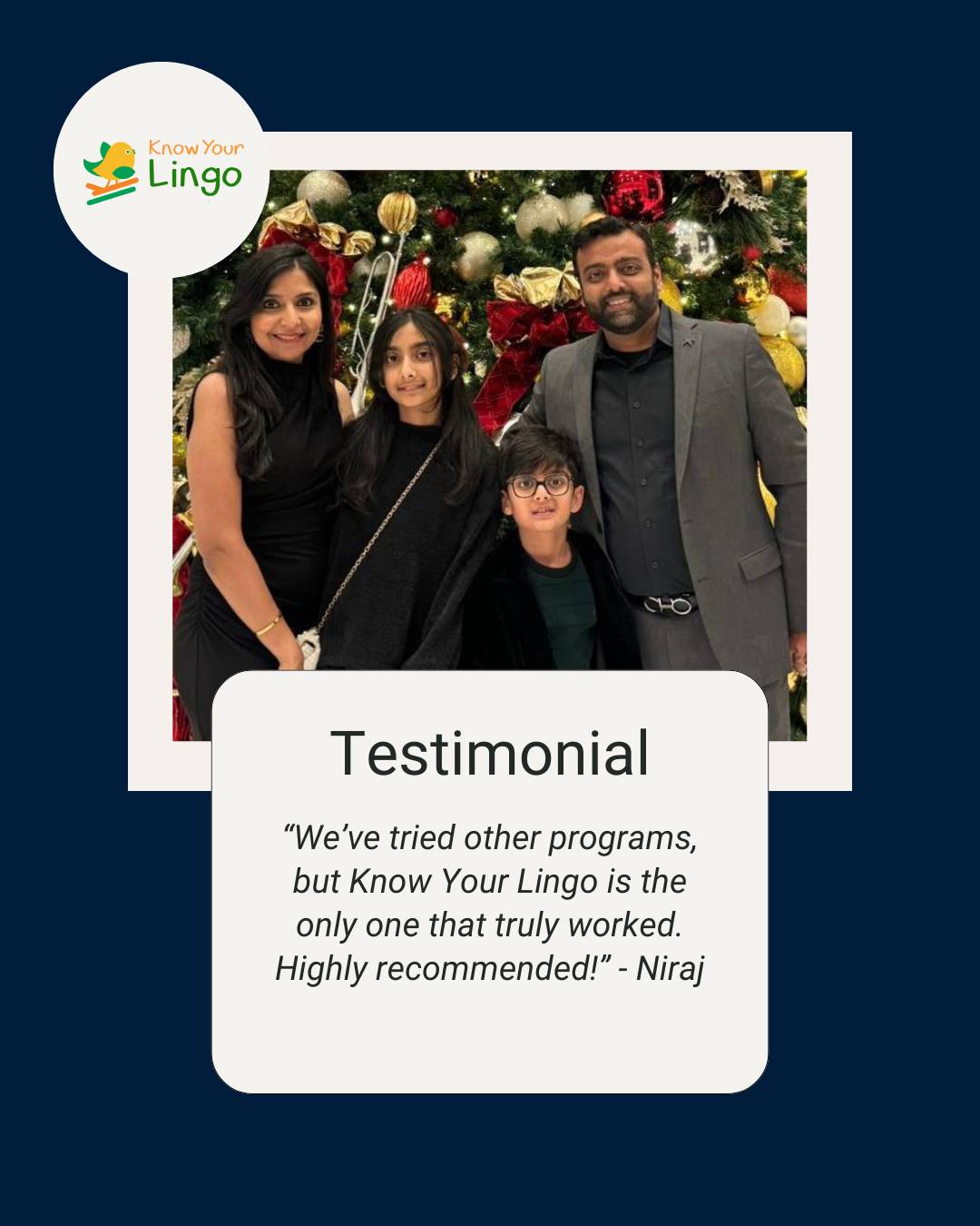 Know Your Lingo testimonials